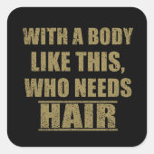 皮肉なおもしろいことわざユーモア皮肉 スクエアシール (正面)