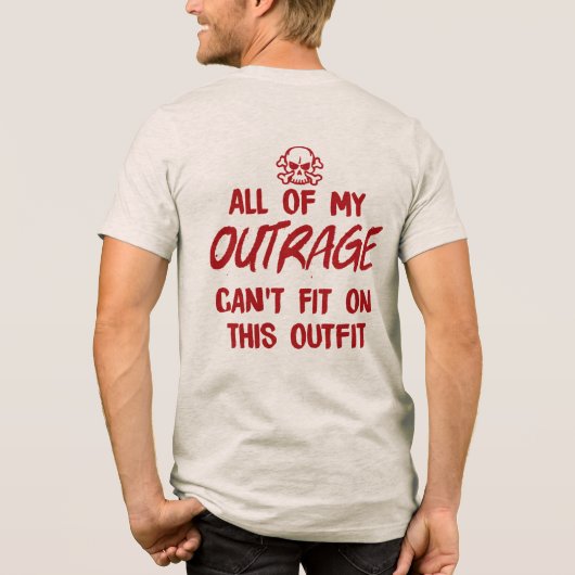 皮肉なおもしろいことわざ大人のダークユーモア トライブレンドTシャツ (裏面)