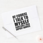 皮肉なおもしろいことわざ大人のユーモア皮肉 スクエアシール (封筒)