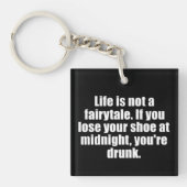 皮肉なおもしろいことわざ有名な引用文皮肉 キーホルダー (正面)