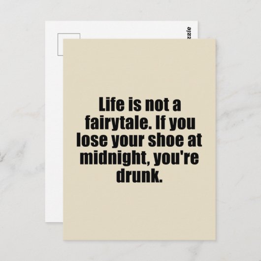 皮肉なおもしろいことわざ有名な引用文皮肉 ポストカード (正面/裏面)