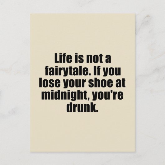 皮肉なおもしろいことわざ有名な引用文皮肉 ポストカード (正面)