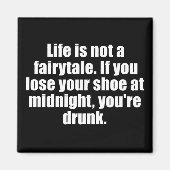 皮肉なおもしろいことわざ有名な引用文皮肉 マグネット (正面)