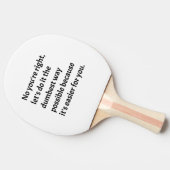 皮肉なおもしろいばかユーモア 卓球ラケット (横)