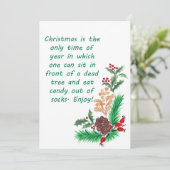 皮肉なおもしろいクリスマスカード01 シーズンカード (スタンド正面)