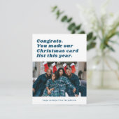 皮肉なおもしろいクリスマスリスト シーズンカード (スタンド正面)