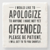 皮肉なおもしろいコースター ストーンコースター (正面)