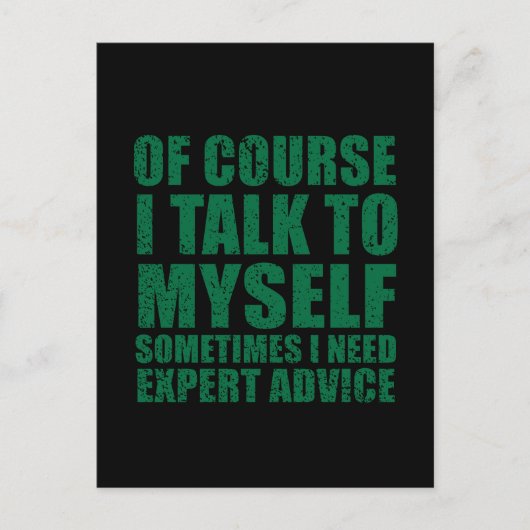 皮肉なおもしろいスローガンのユーモア皮肉 ポストカード (正面)