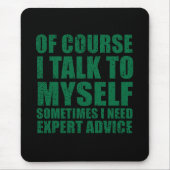 皮肉なおもしろいスローガンのユーモア皮肉 マウスパッド (正面)