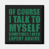 皮肉なおもしろいスローガンのユーモア皮肉 マグネット (正面)