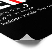 皮肉なおもしろいチームメイト私はチームのHidでIを見つけた ポスター (角)