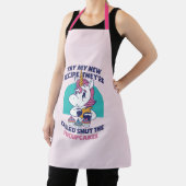 皮肉なおもしろいユニコーンがFuCupCakesピンクを閉じる エプロン (インサイチュ)
