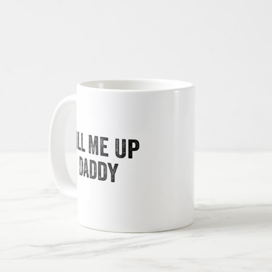 皮肉なおもしろいユーモアの贈り物、パパのジョークを私に埋める コーヒーマグカップ (正面左)