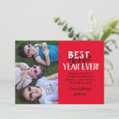 皮肉なおもしろい休日モダンテンプレート写真 シーズンカード (スタンド正面)