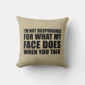 皮肉なおもしろい引用文ユーモア皮肉な内向的な クッション (正面)