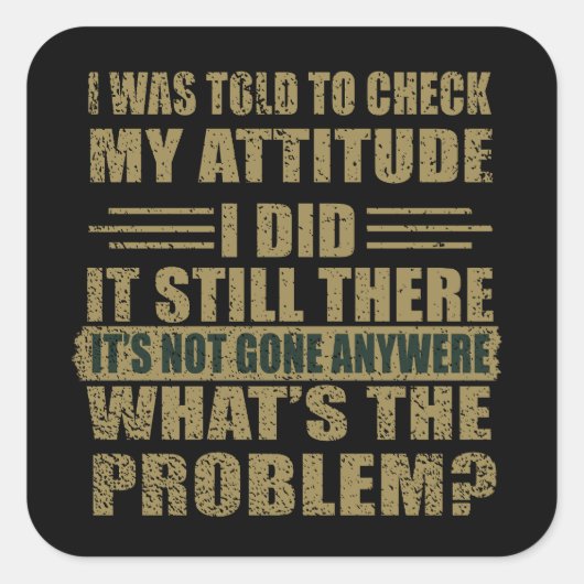 皮肉なおもしろい引用文ユーモア皮肉な内向的な スクエアシール (正面)