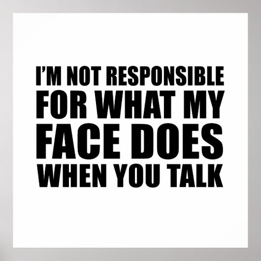 皮肉なおもしろい引用文ユーモア皮肉な内向的な ポスター (正面)