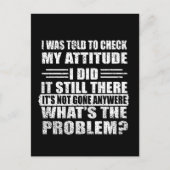 皮肉なおもしろい引用文ユーモア皮肉な内向的な ポストカード (正面)