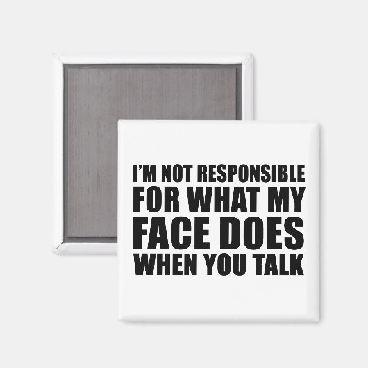 皮肉なおもしろい引用文ユーモア皮肉な内向的な マグネット (正面/裏面)