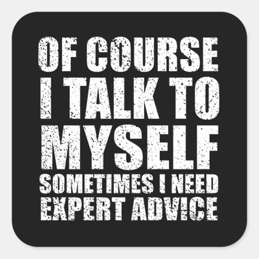 皮肉なおもしろい引用文ユーモア皮肉 スクエアシール (正面)