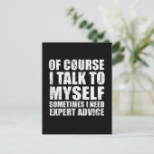 皮肉なおもしろい引用文ユーモア皮肉 ポストカード (スタンド正面)