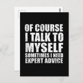 皮肉なおもしろい引用文ユーモア皮肉 ポストカード (正面/裏面)