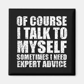 皮肉なおもしろい引用文ユーモア皮肉 マグネット (正面)