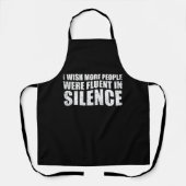 皮肉なおもしろい引用文大人のユーモア皮肉 エプロン (正面)