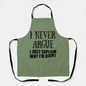皮肉なおもしろい引用文大人のユーモア皮肉 エプロン (正面)