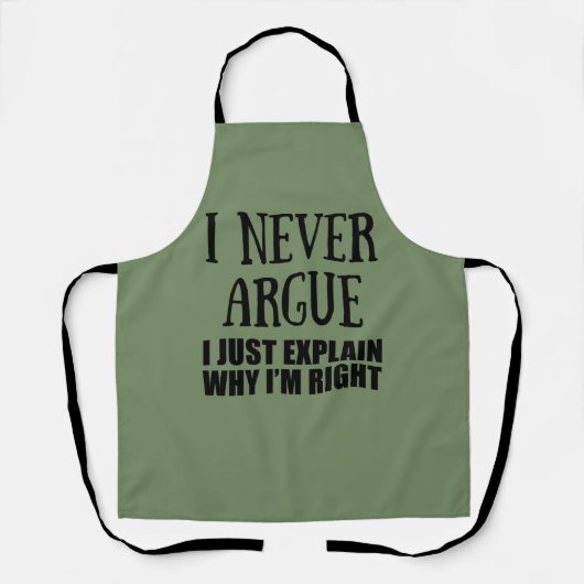 皮肉なおもしろい引用文大人のユーモア皮肉 エプロン (正面)