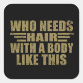 皮肉なおもしろい引用文大人のユーモア皮肉 スクエアシール (正面)