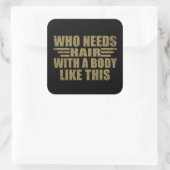 皮肉なおもしろい引用文大人のユーモア皮肉 スクエアシール (バッグ)