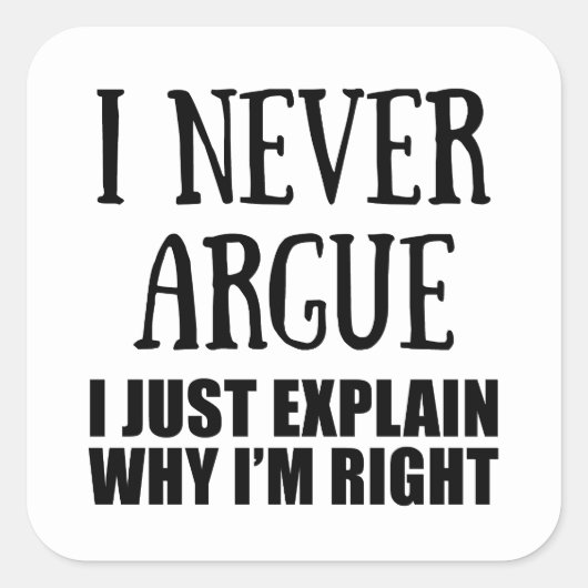 皮肉なおもしろい引用文大人のユーモア皮肉 スクエアシール (正面)
