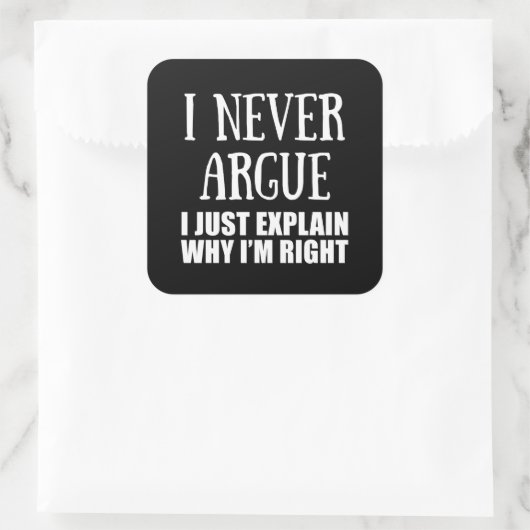 皮肉なおもしろい引用文大人のユーモア皮肉 スクエアシール (バッグ)