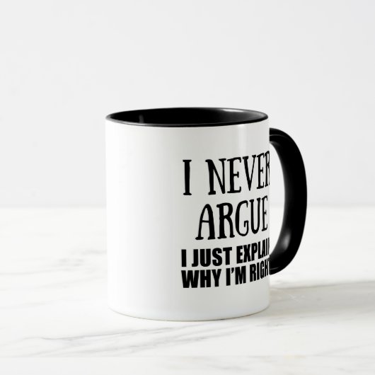 皮肉なおもしろい引用文大人のユーモア皮肉 マグカップ (正面右)