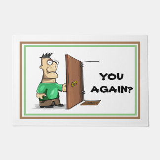 皮肉なおもしろい歓迎マット ドアマット