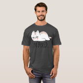 皮肉なおもしろい猫イム退屈な女性男女の子の男の子 Tシャツ (正面フル)