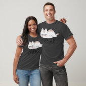 皮肉なおもしろい猫イム退屈な女性男女の子の男の子 Tシャツ (ユニセックス)