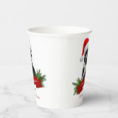 皮肉なおもしろい猫サンタスハットクリスマス紙カップ 紙コップ (右)