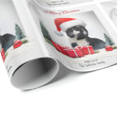皮肉なおもしろい猫サンタスハットクリスマス ラッピングペーパー (ロールコーナー)