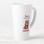 皮肉なおもしろい猫 カフェラテマグ (右アングル)