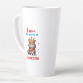 皮肉なおもしろい猫 カフェラテマグ (左アングル)