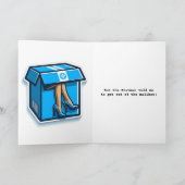 皮肉なおもしろい誕生日ユーモア カード (内部)