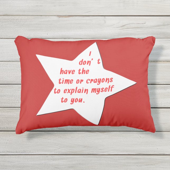 皮肉なおもしろい諺および引用文の塩辛い皮肉 アウトドアクッション (正面)