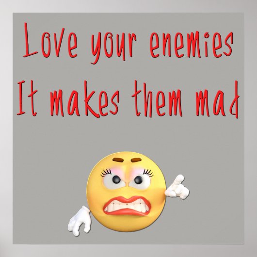 皮肉なおもしろい諺と引用文塩辛い皮肉 ポスター (正面)