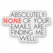 皮肉なおもしろいFind Me Well Sticker シール (正面)