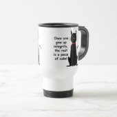 皮肉なおもしろタンブラーの完全性 トラベルマグ (正面右)