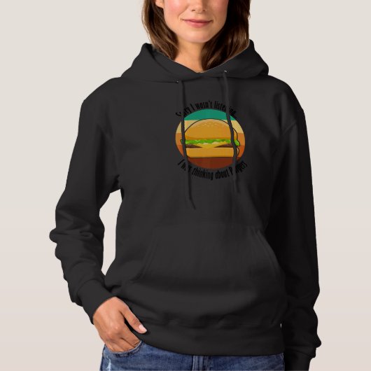 皮肉なことわざ考えるズAbout Burgers Hobby Chef パーカ (正面)