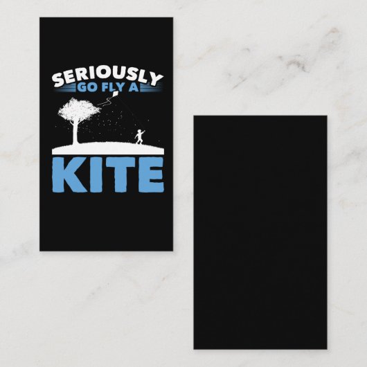 皮肉なたこジ飛んでいるョーク皮肉なユーモア 名刺 (正面/裏面)