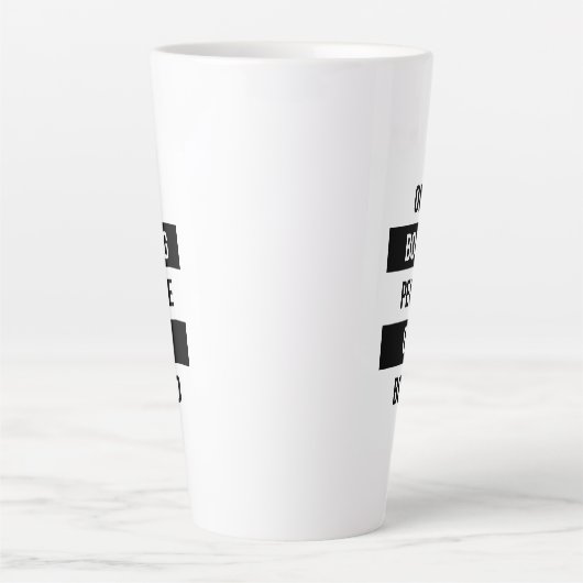 皮肉なはっきりした引用文退屈な人々が退屈する カフェラテマグ (正面)